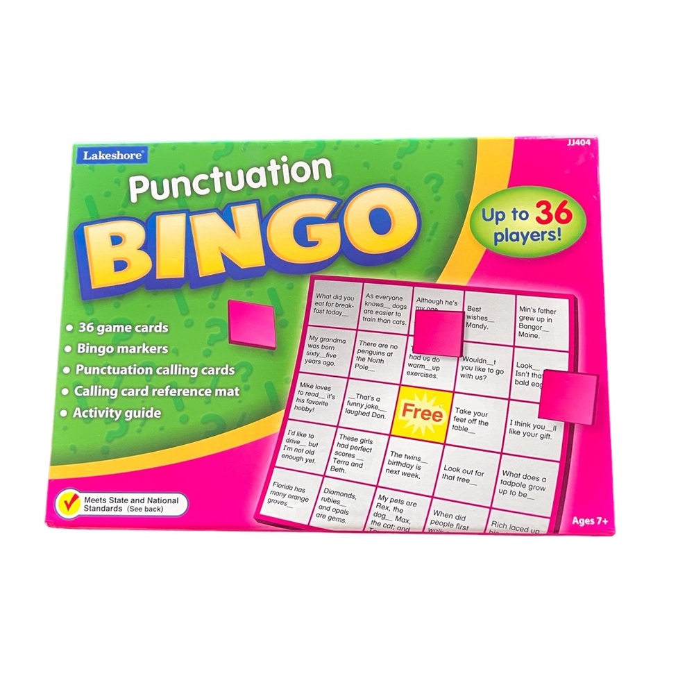 Punctuation Bingo - Lakeshore - Brand New